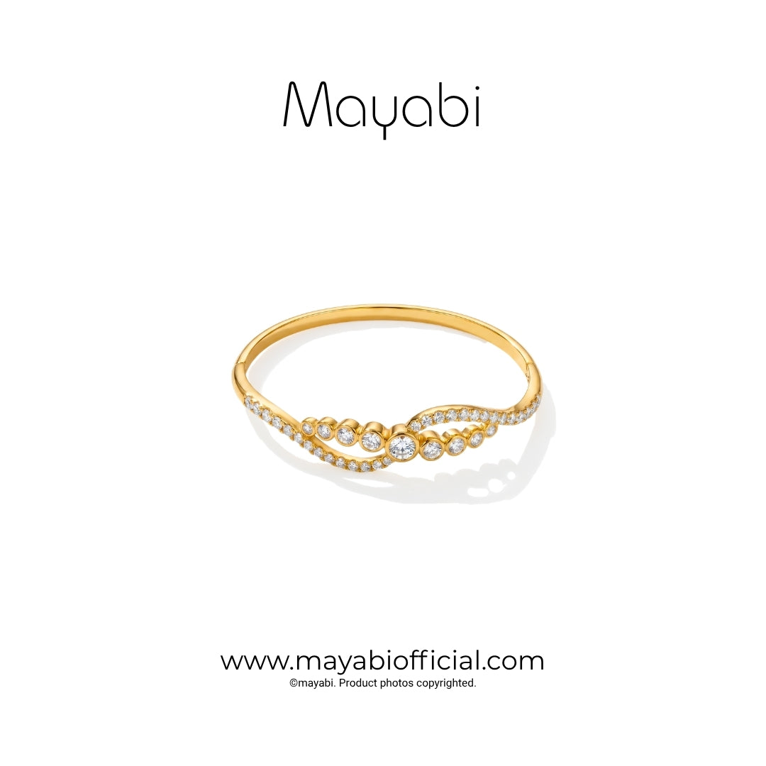 Mayabi Stellar Loop - 18K Gold Plated Bangle