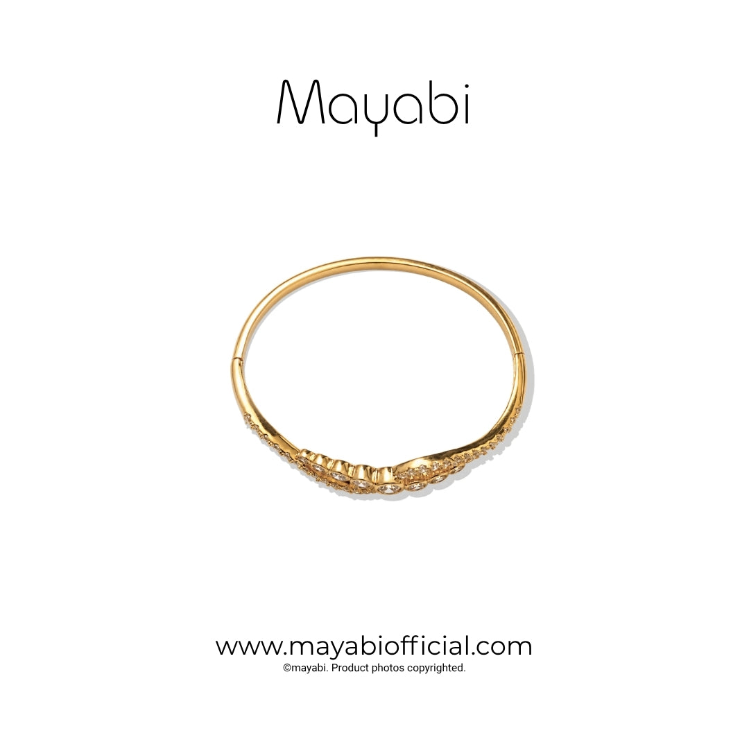 Mayabi Stellar Loop - 18K Gold Plated Bangle