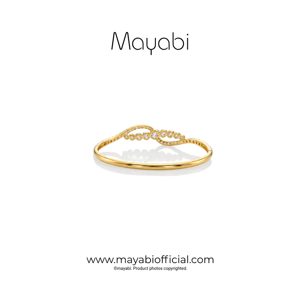Mayabi Stellar Loop - 18K Gold Plated Bangle