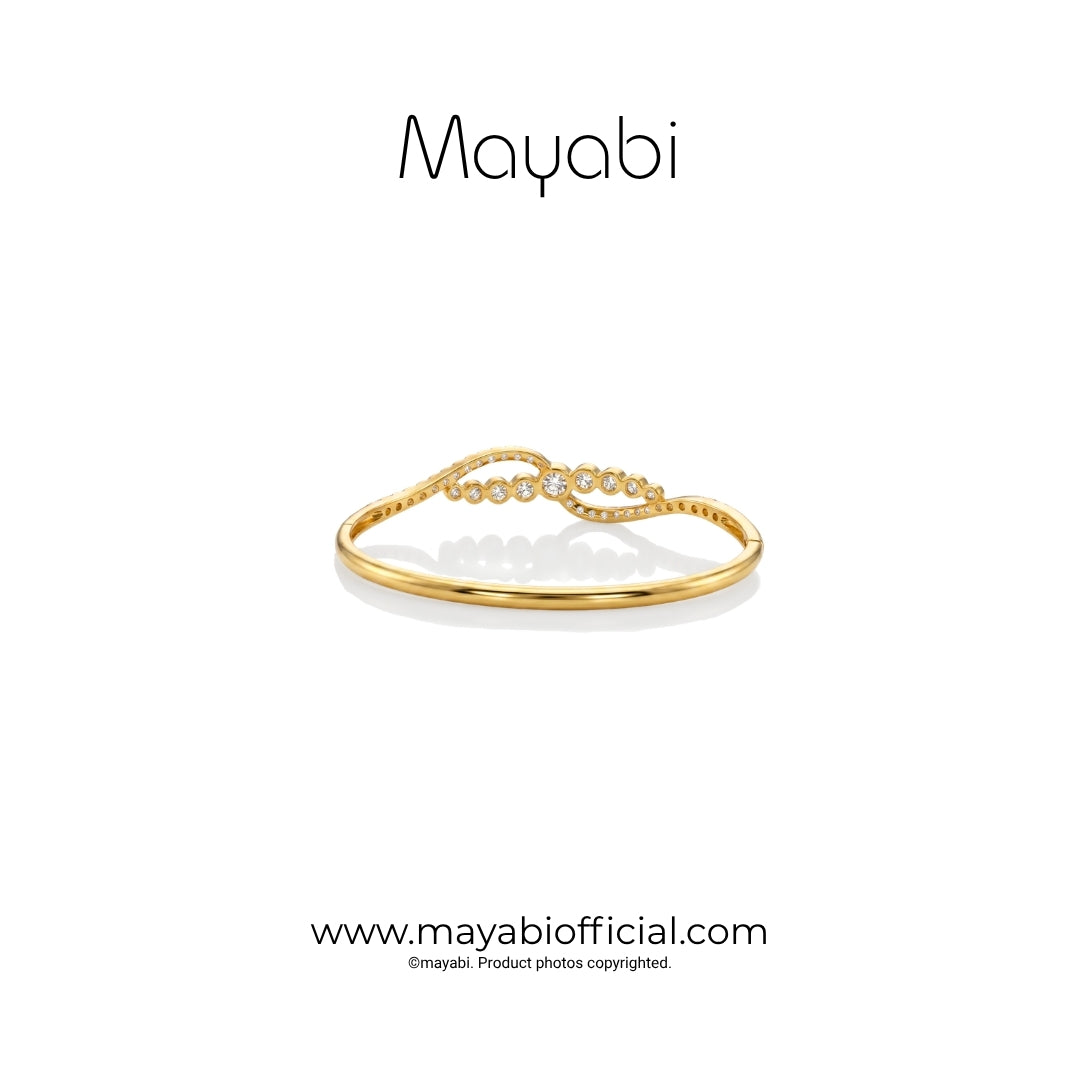 Mayabi Stellar Loop - 18K Gold Plated Bangle