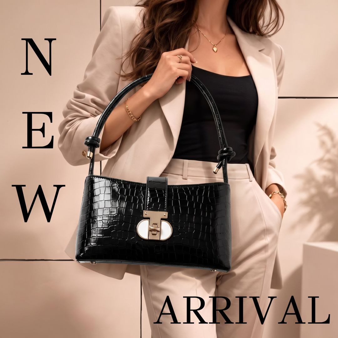 Leather Black Belle Shoulder Bag
