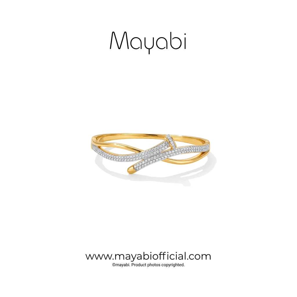Mayabi Kira Nail - 18K Gold Plated Bangle