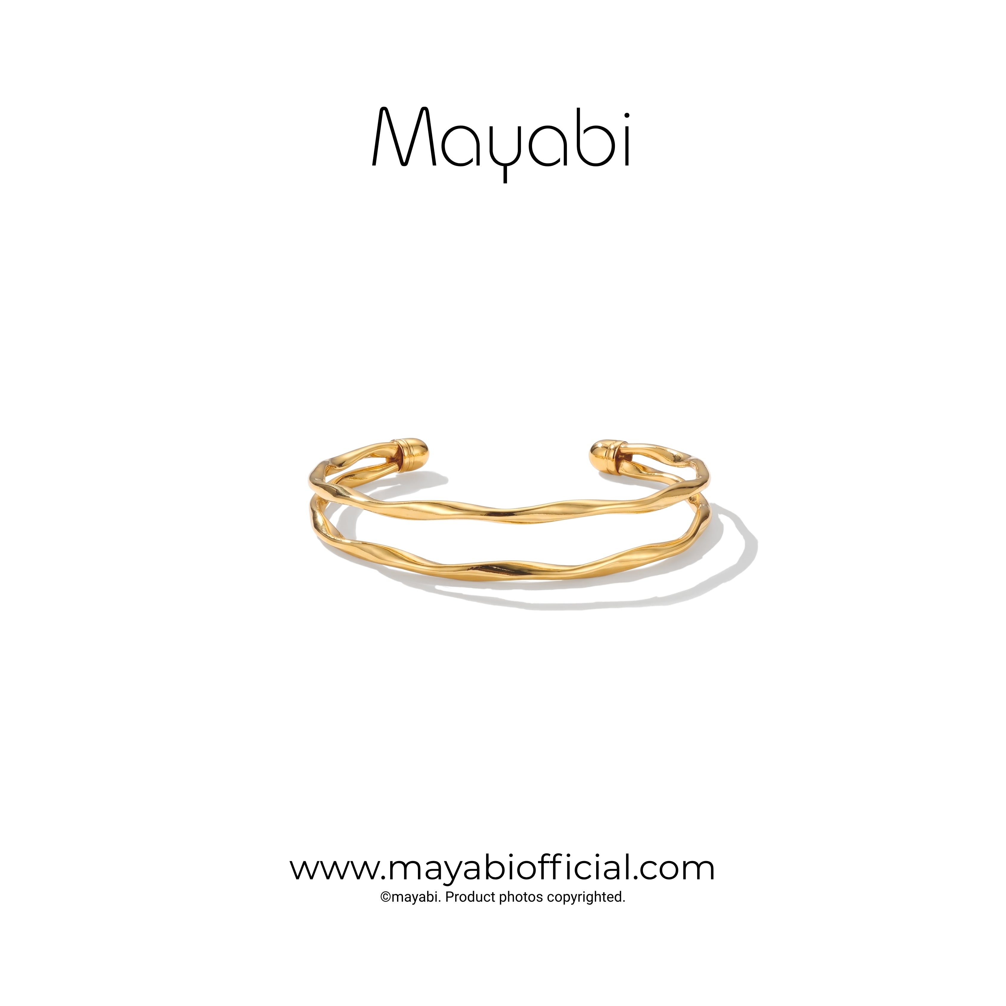 Mayabi Aqua – 18K Gold Plated Bracelet