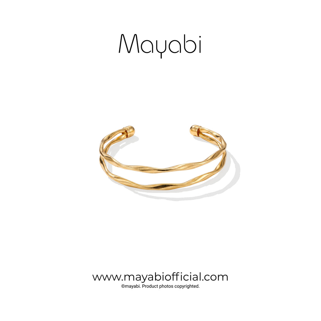 Mayabi Aqua – 18K Gold Plated Bracelet