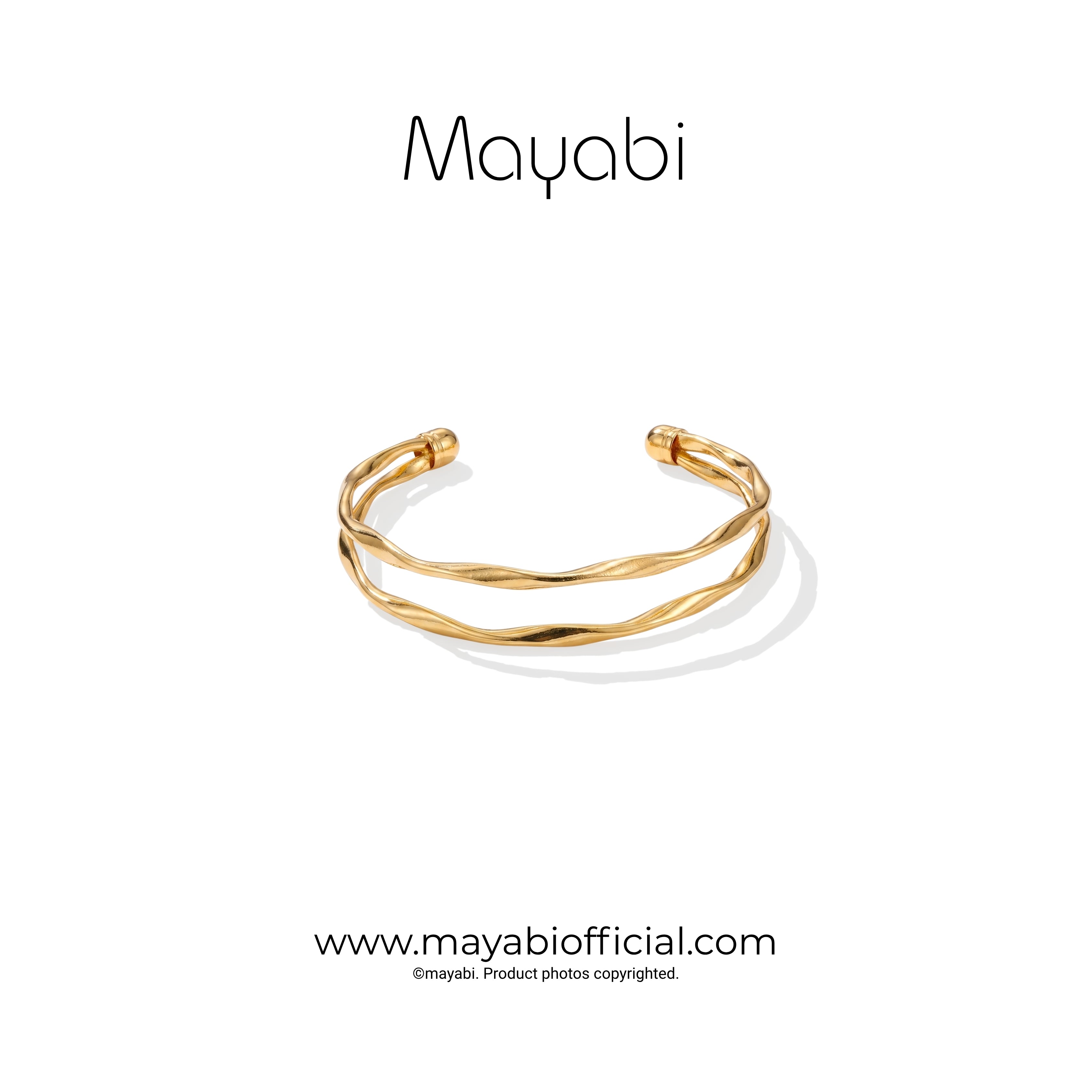 Mayabi Aqua – 18K Gold Plated Bracelet