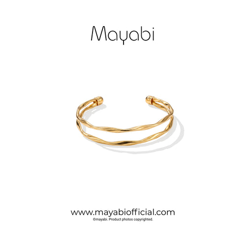 Mayabi Aqua – 18K Gold Plated Bracelet