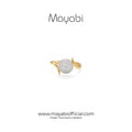 Mayabi Crystal Sphère - 18K Gold Plated Ring