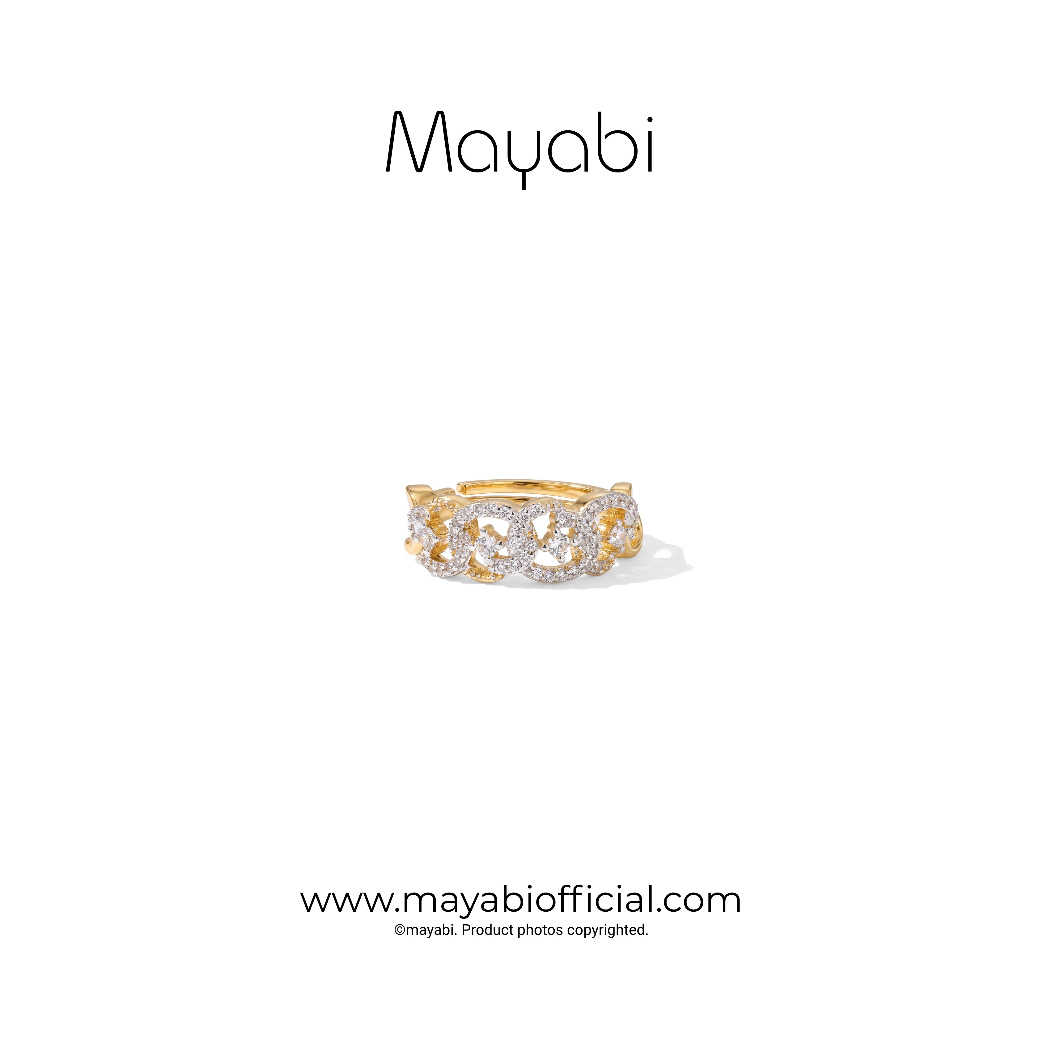Mayabi Luxe Bloom - 18K Gold Plated Ring