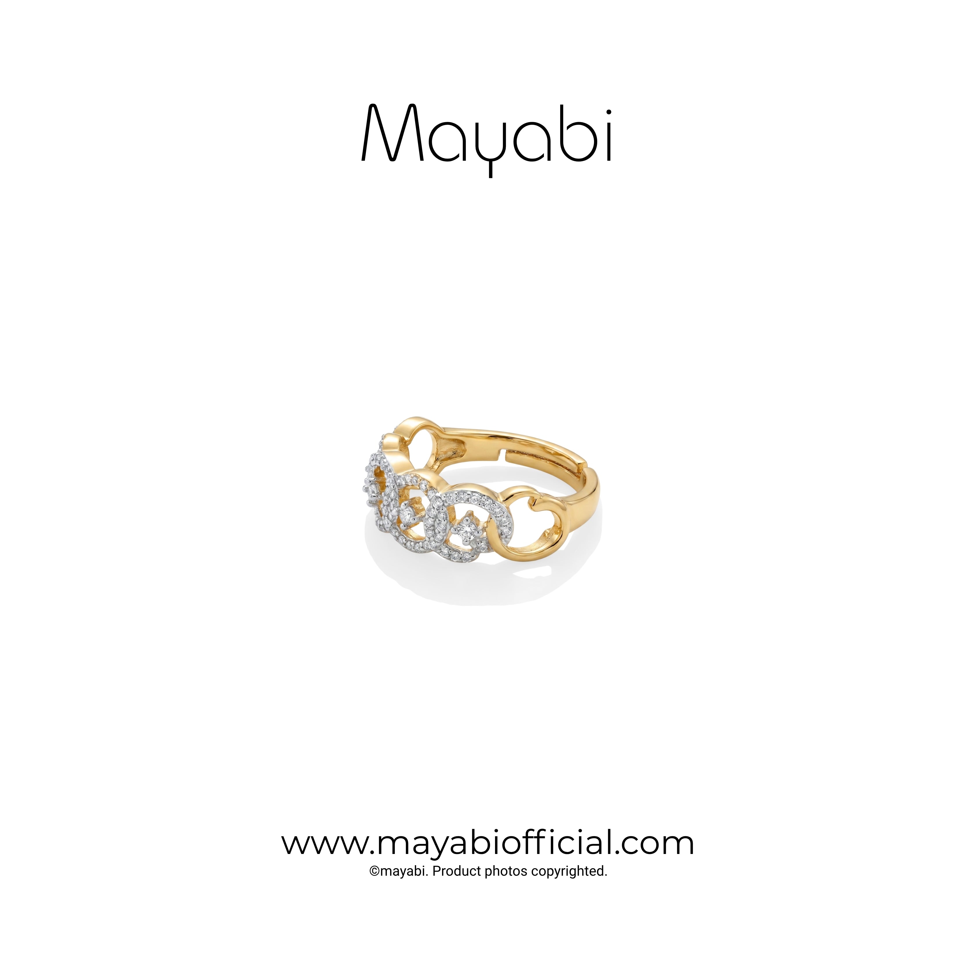 Mayabi Luxe Bloom - 18K Gold Plated Ring