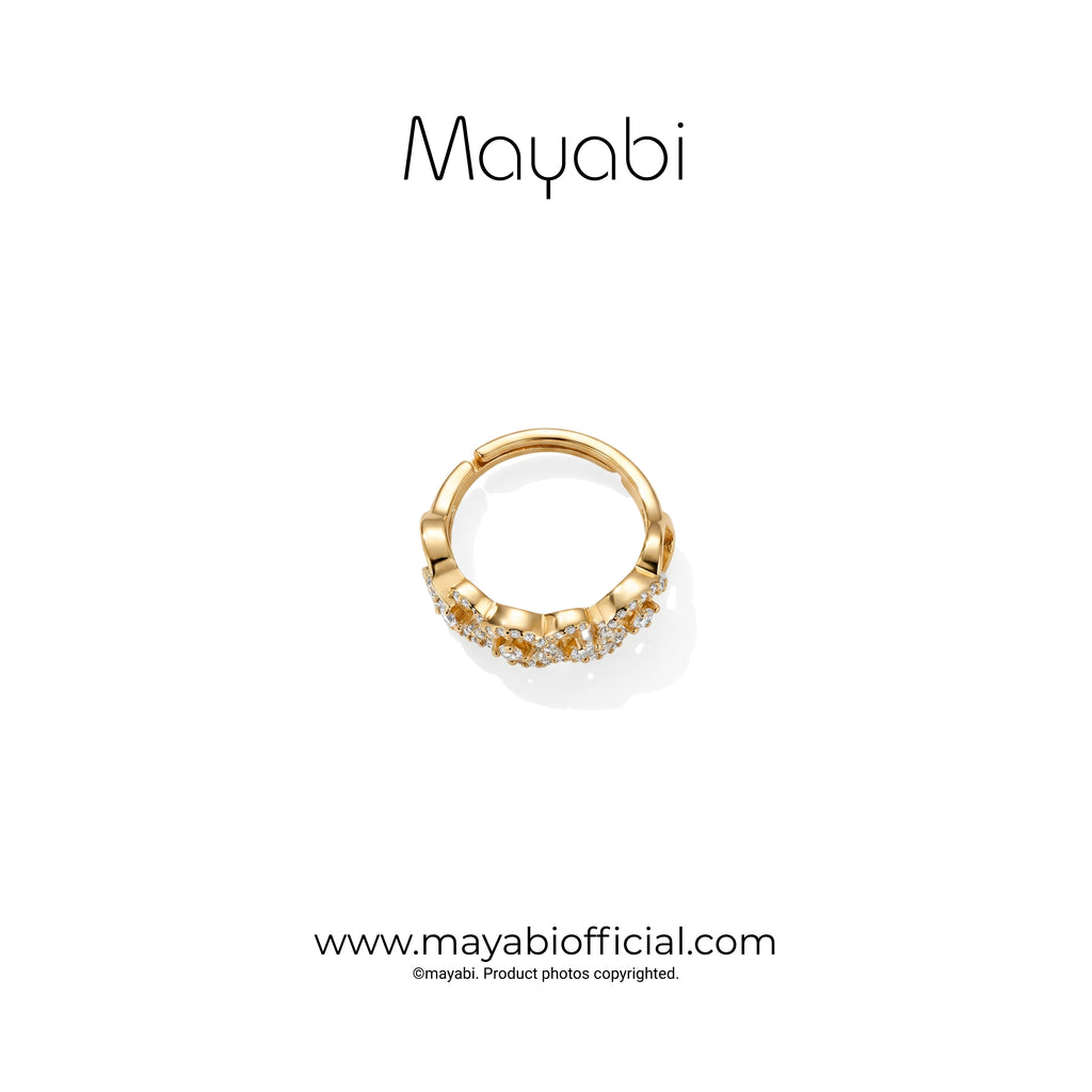 Mayabi Luxe Bloom - 18K Gold Plated Ring