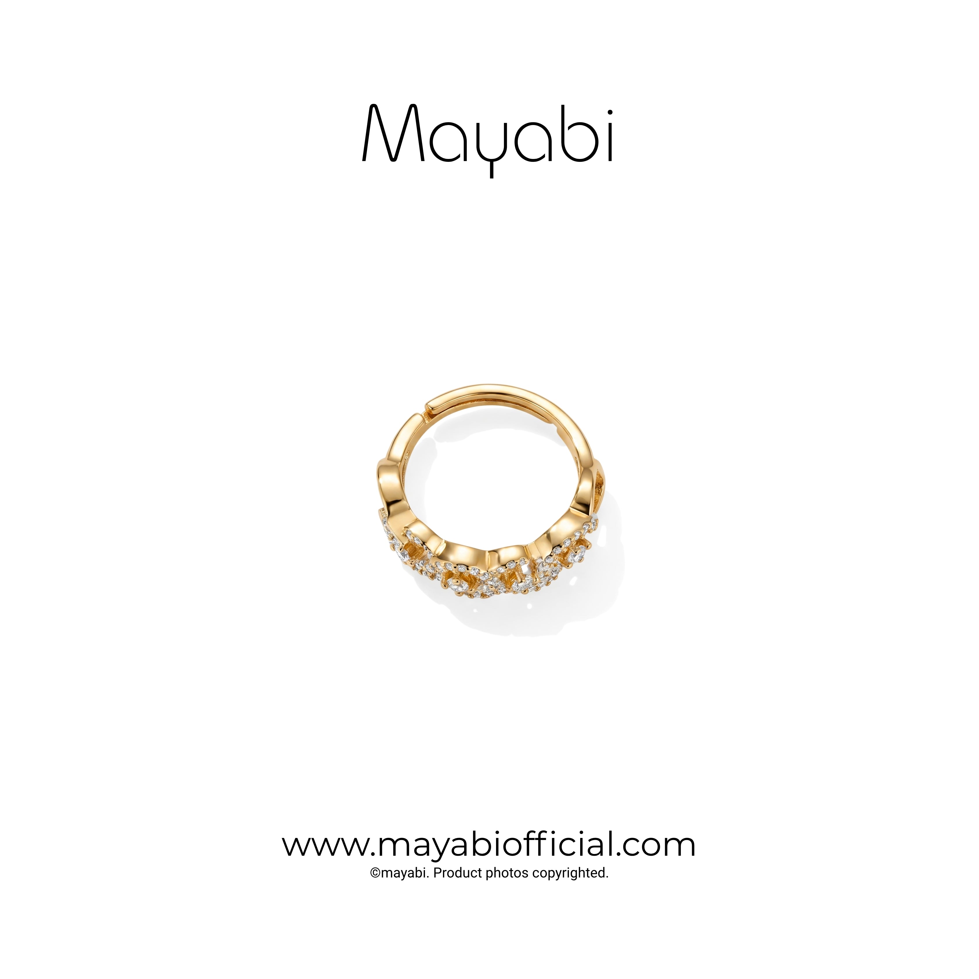 Mayabi Luxe Bloom - 18K Gold Plated Ring