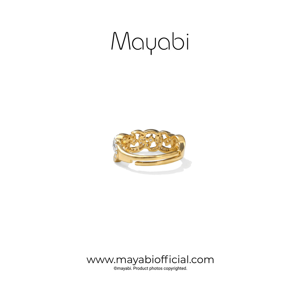 Mayabi Luxe Bloom - 18K Gold Plated Ring
