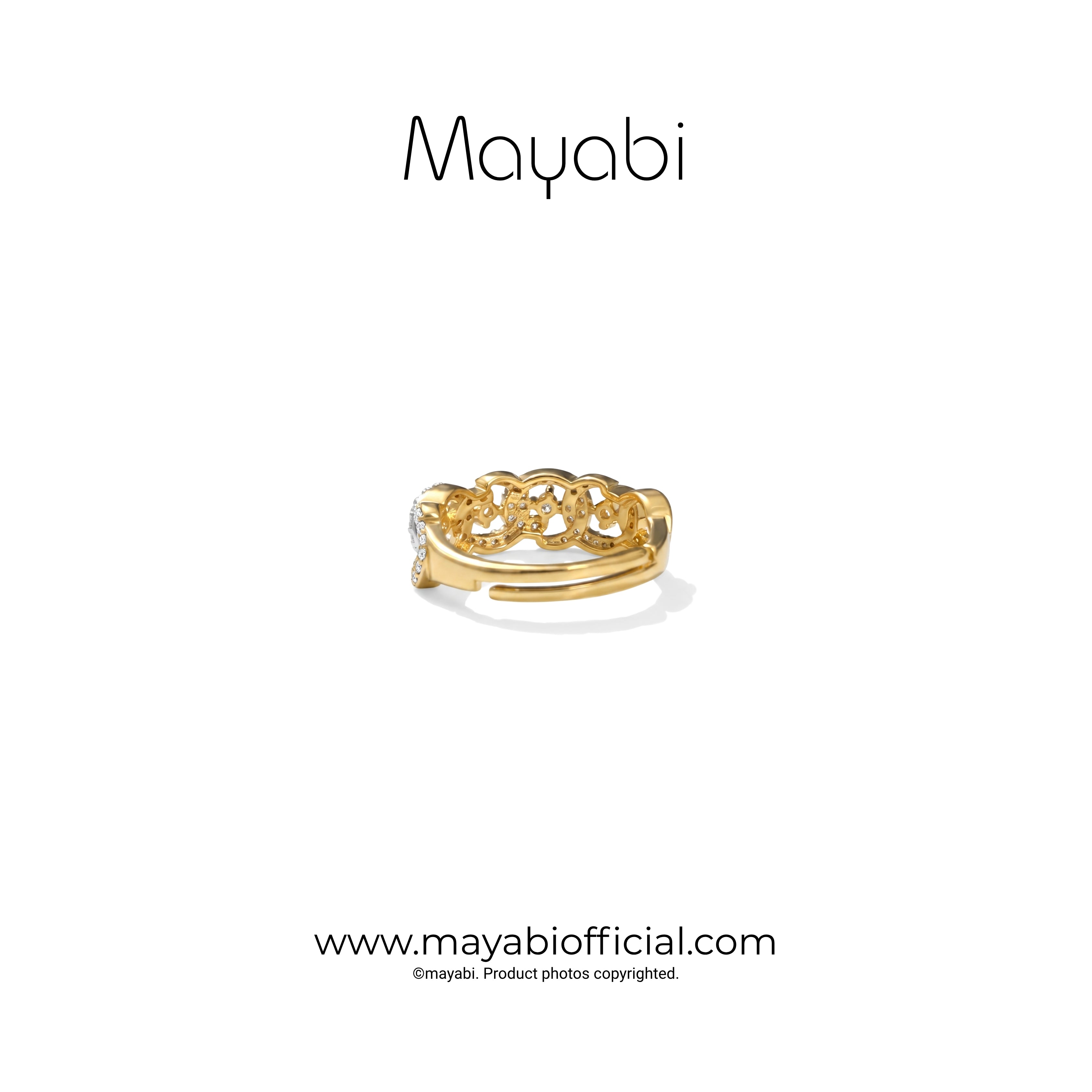 Mayabi Luxe Bloom - 18K Gold Plated Ring