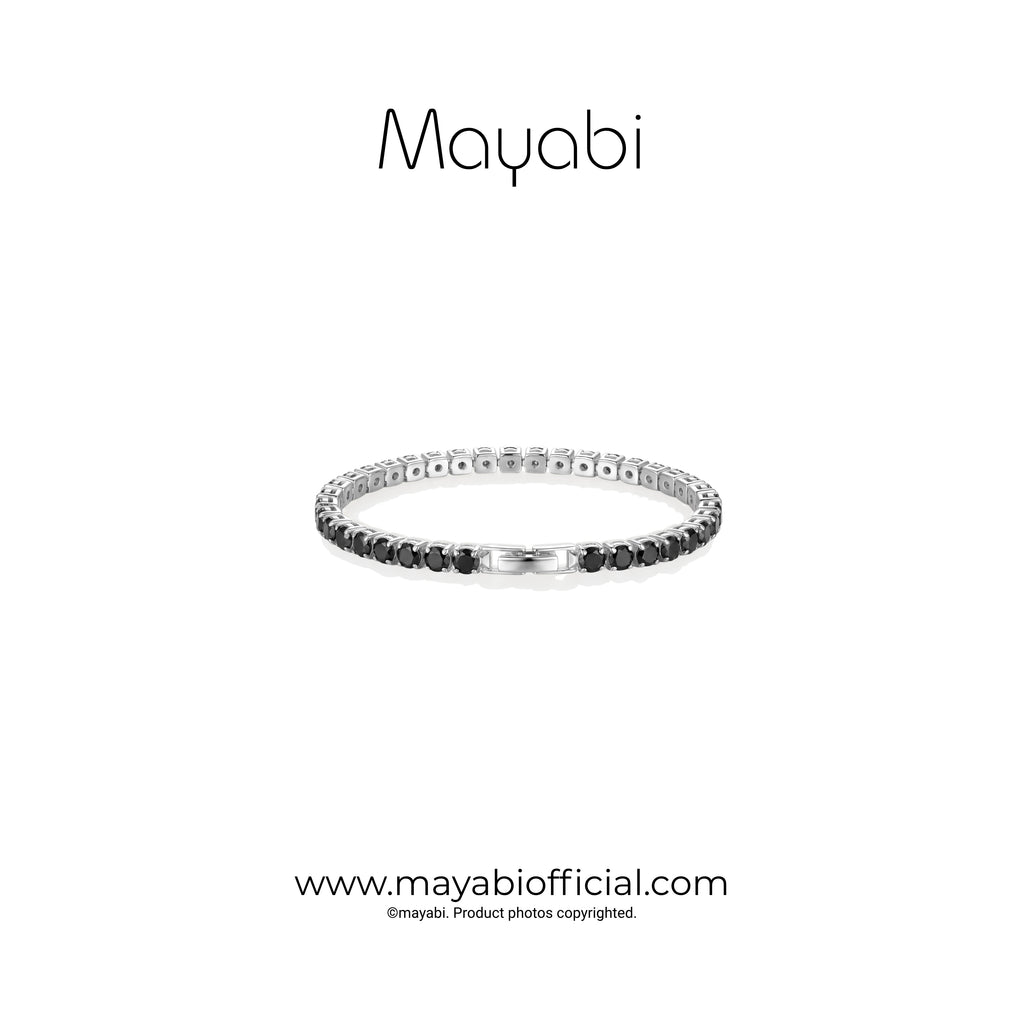 Mayabi Eternelle Noir –  Black Crystal Bracelet