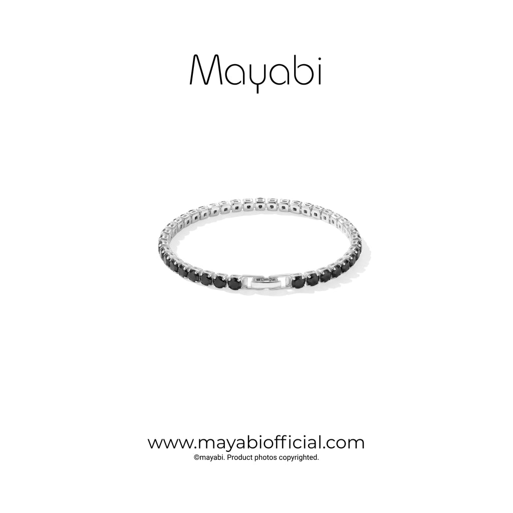 Mayabi Eternelle Noir –  Black Crystal Bracelet