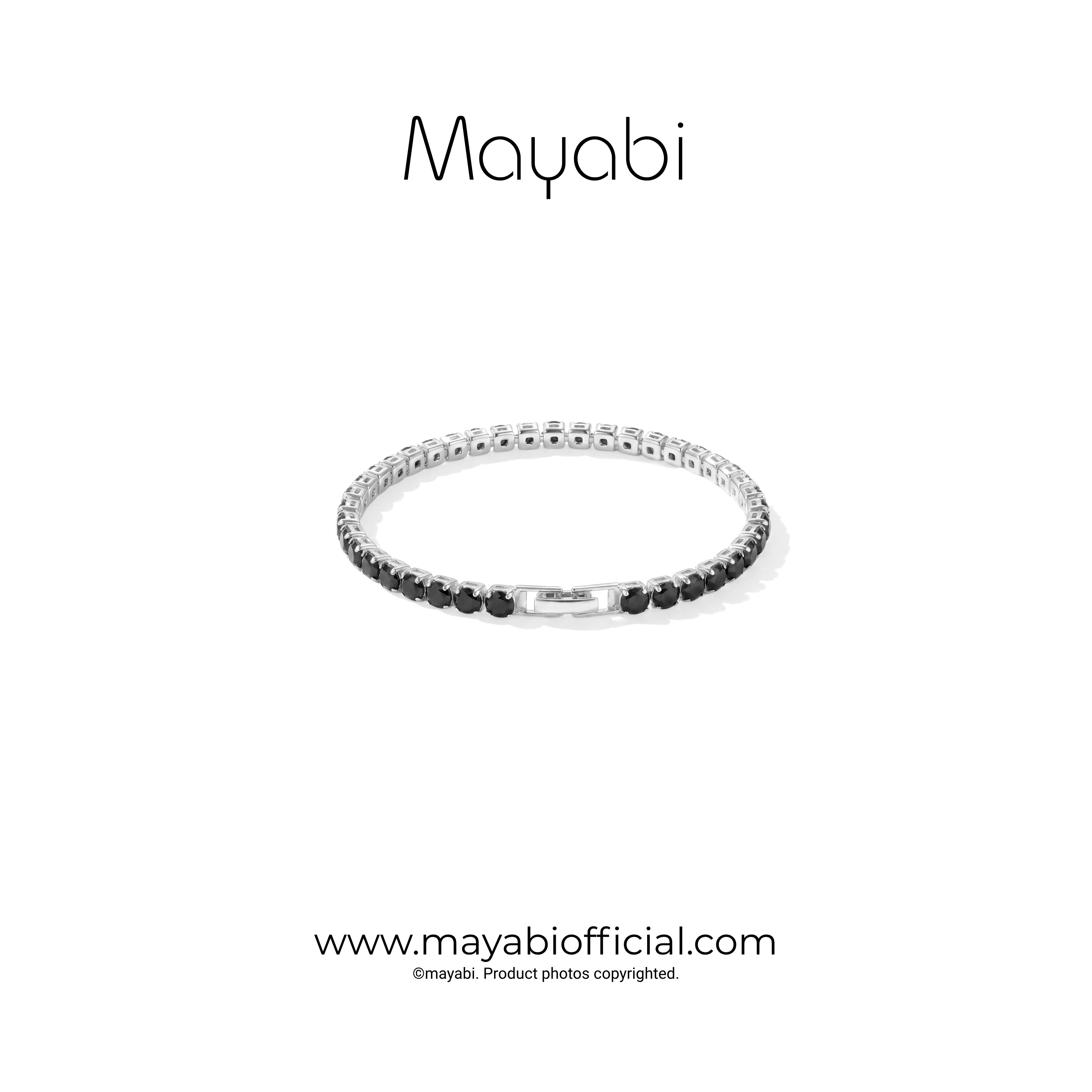 Mayabi Eternelle Noir –  Black Crystal Bracelet