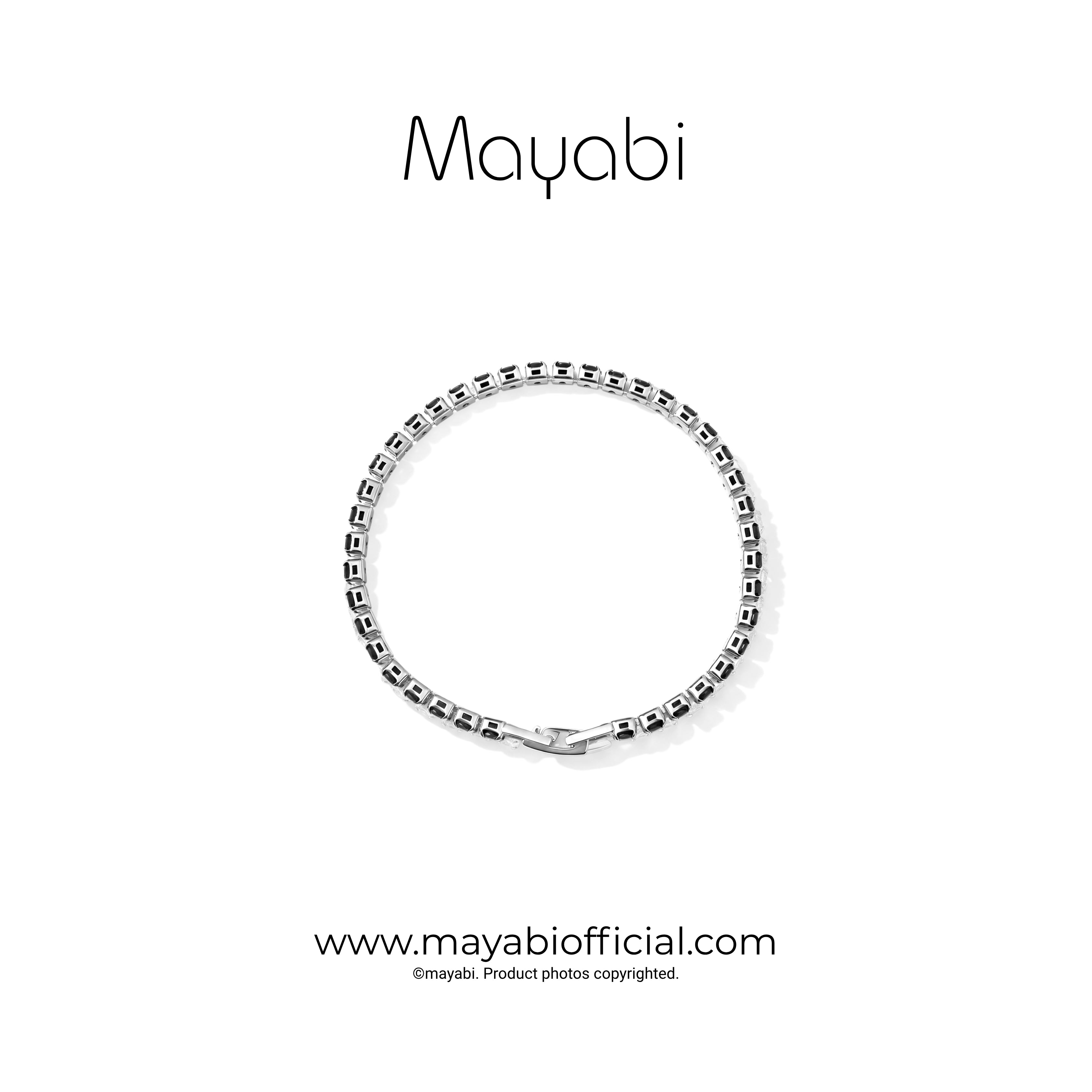 Mayabi Eternelle Noir –  Black Crystal Bracelet