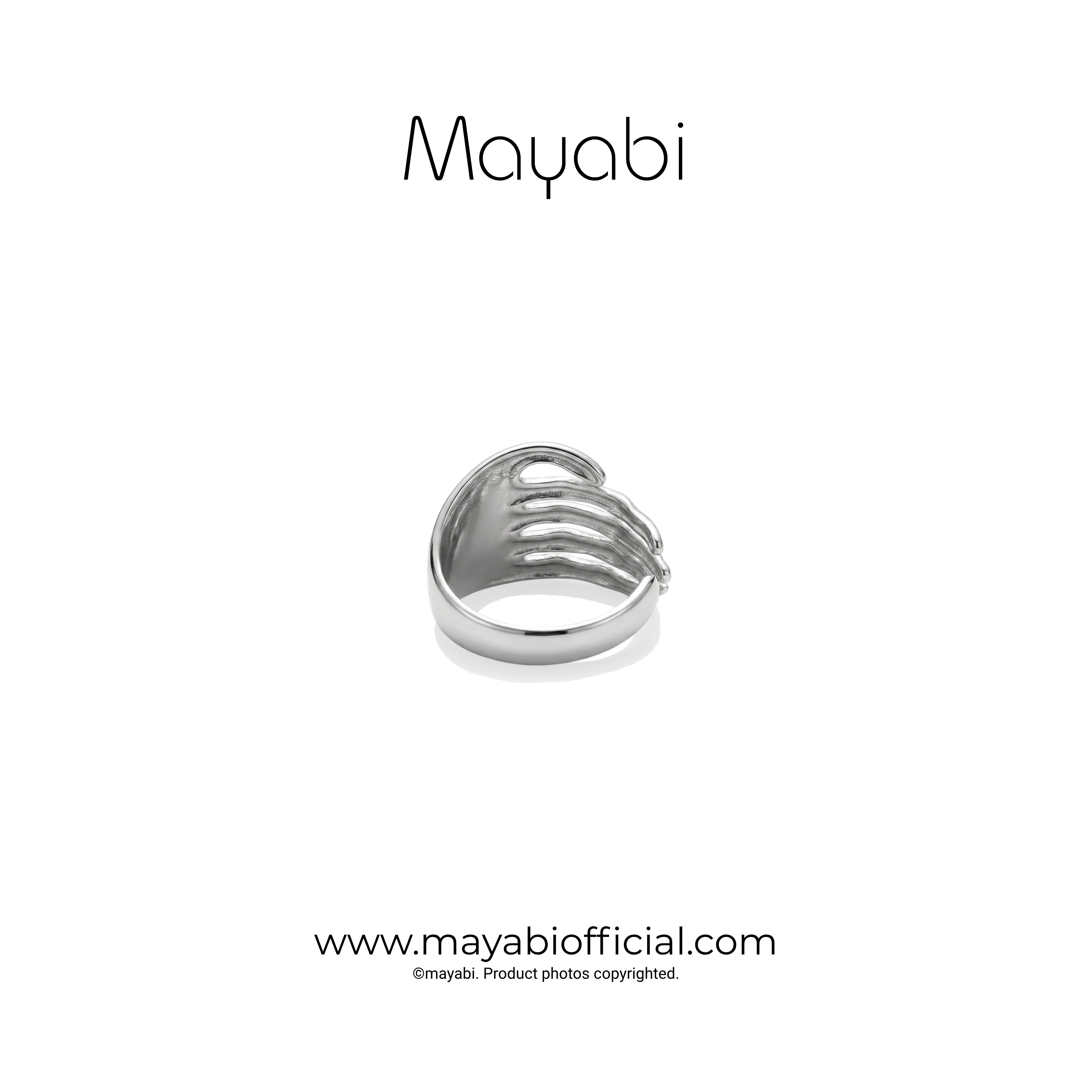 Mayabi Angel Wing - Silver Ring
