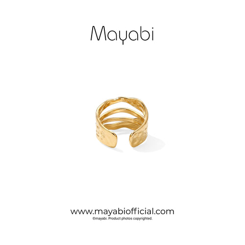 Mayabi Bella Wave - 18K Gold Plated Ring