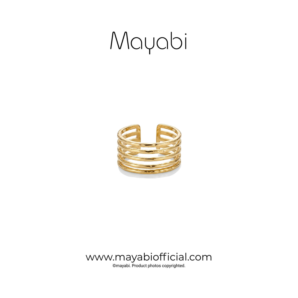 Mayabi Crownline - 18K Gold Plated Ring