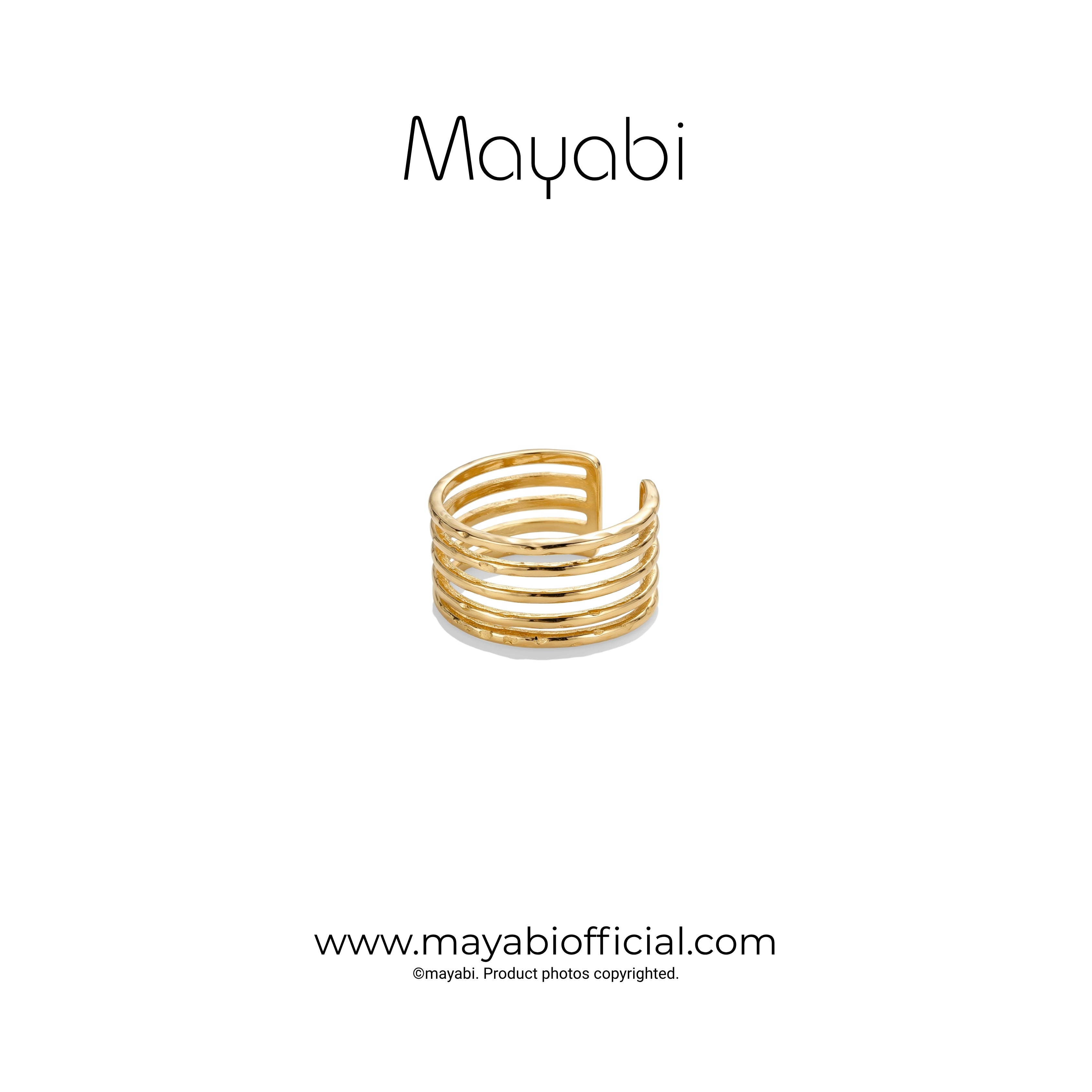 Mayabi Crownline - 18K Gold Plated Ring