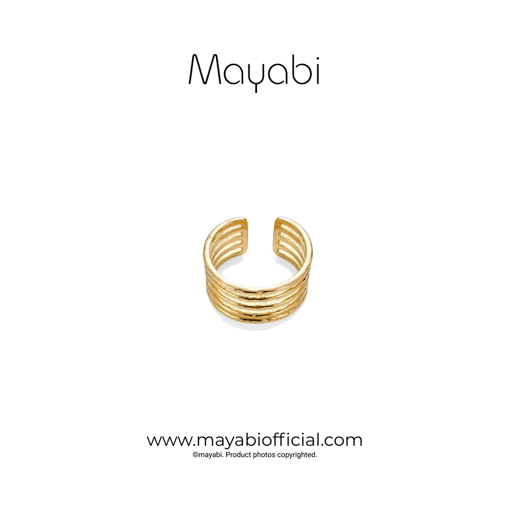 Mayabi Crownline - 18K Gold Plated Ring