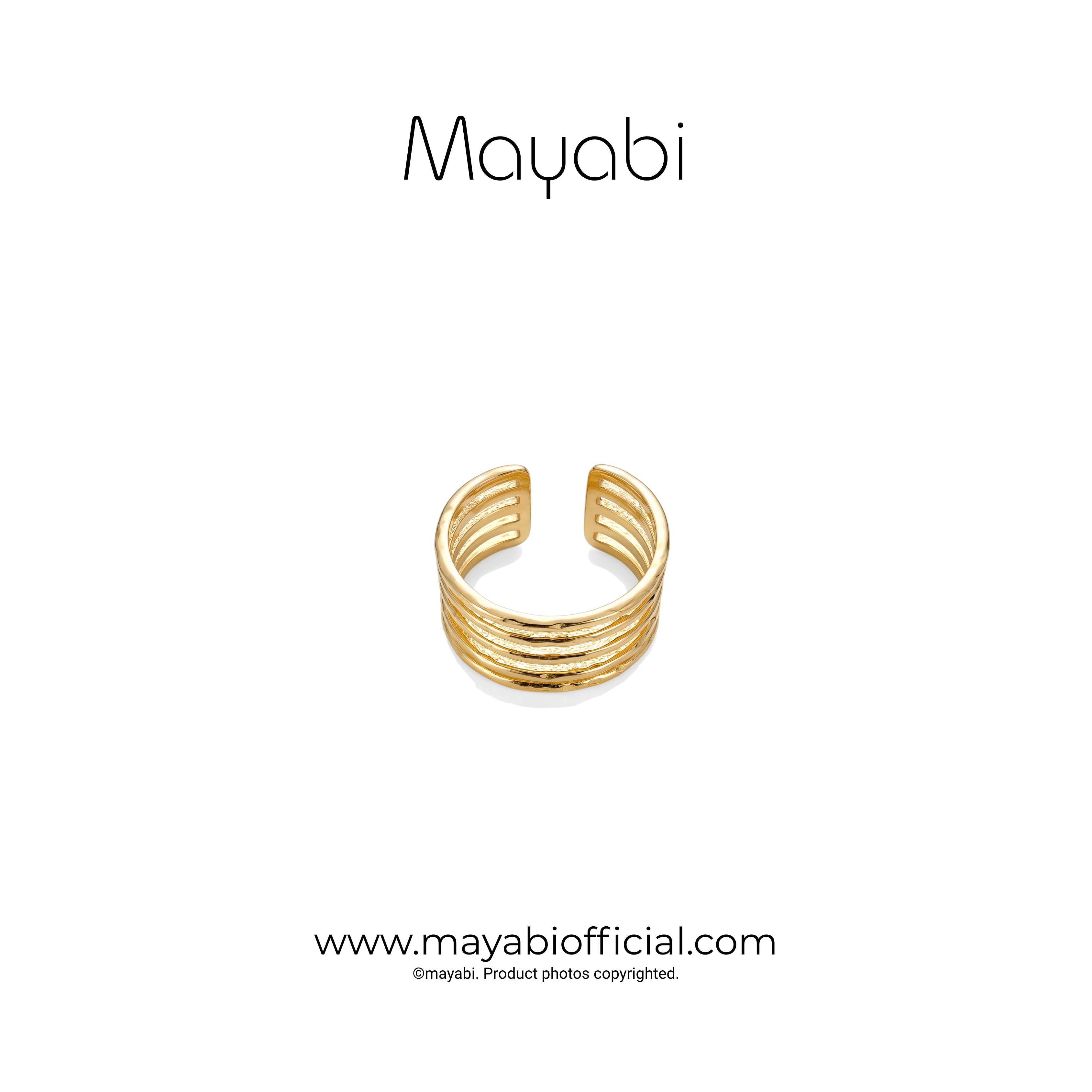 Mayabi Crownline - 18K Gold Plated Ring