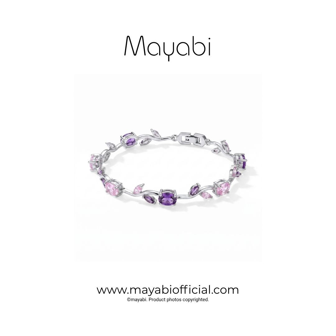 Mayabi Fleur de Vigne —  Silver Plated Bracelet