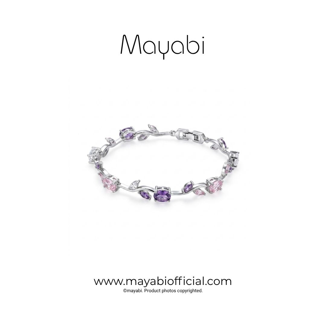 Mayabi Fleur de Vigne —  Silver Plated Bracelet