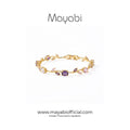 Mayabi Purple Petal — 18K Gold Plated Bracelet