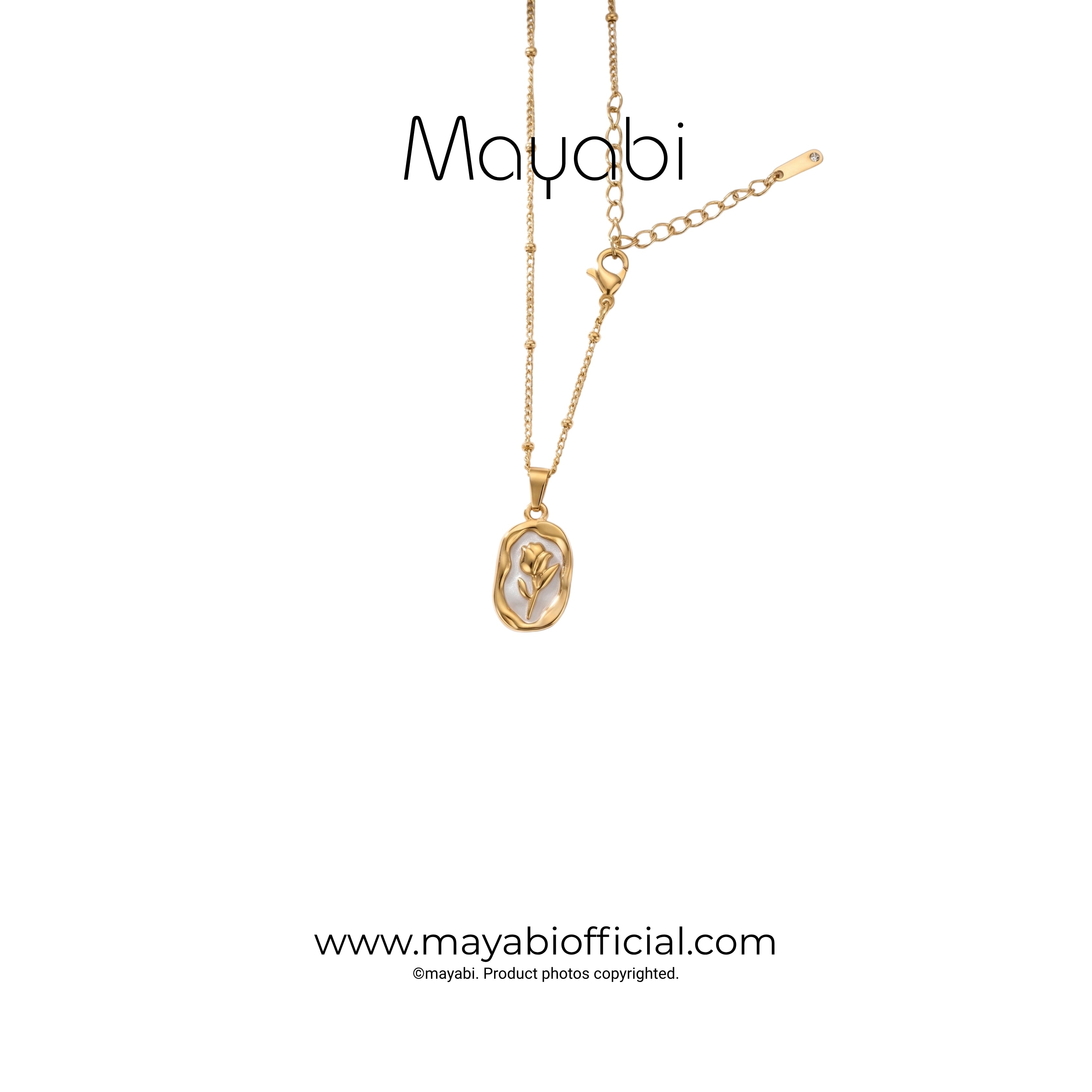 Mayabi Pearl Flora - 18K Gold Plated Necklace