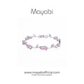 Mayabi Blush Petal — Silver Plated Bracelet