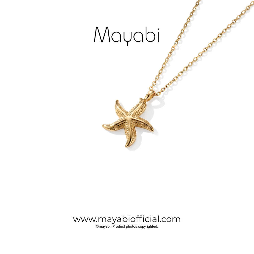 Mayabi Ocean Star - 18K Gold Plated Necklace