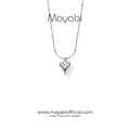 Mayabi Rosy Silver Pendent With Chain