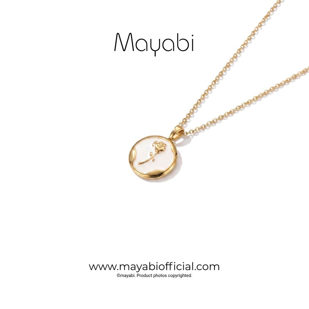 Mayabi Gulab - 18K Gold Plated Necklace
