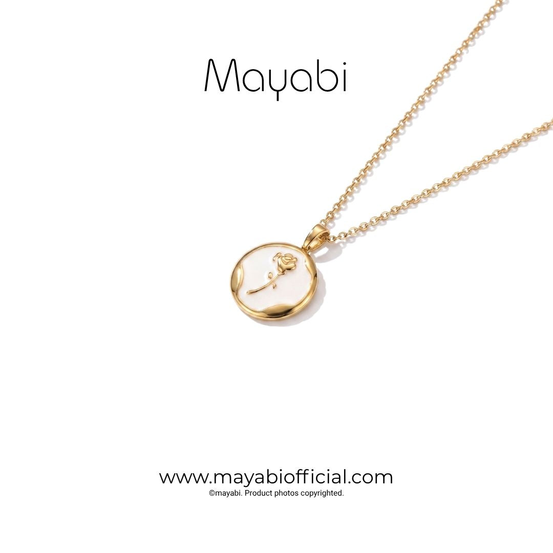 Mayabi Gulab - 18K Gold Plated Necklace