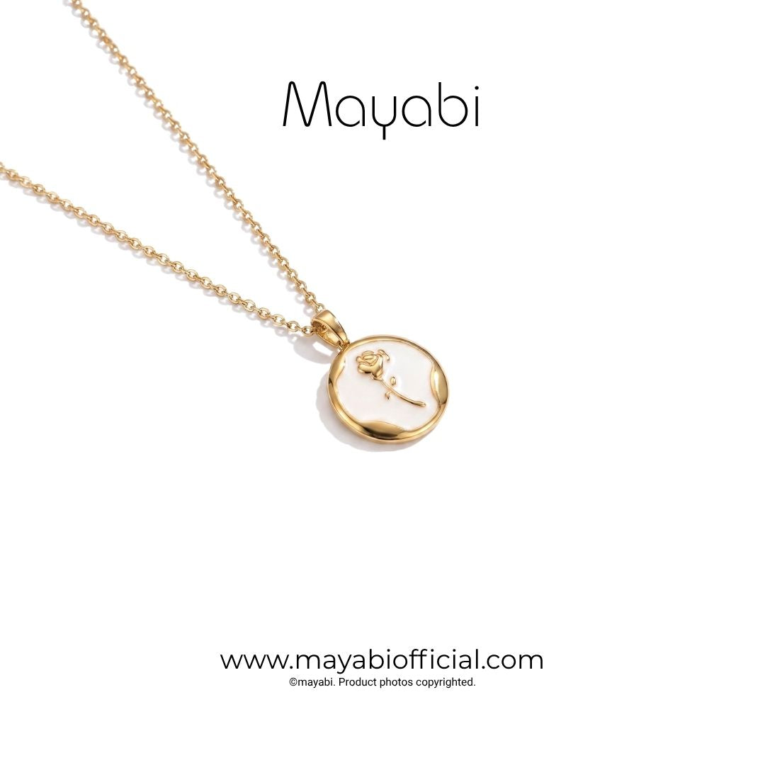 Mayabi Gulab - 18K Gold Plated Necklace