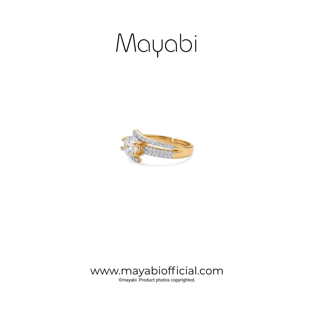 Mayabi Glimmer - 18K Gold Plated Ring