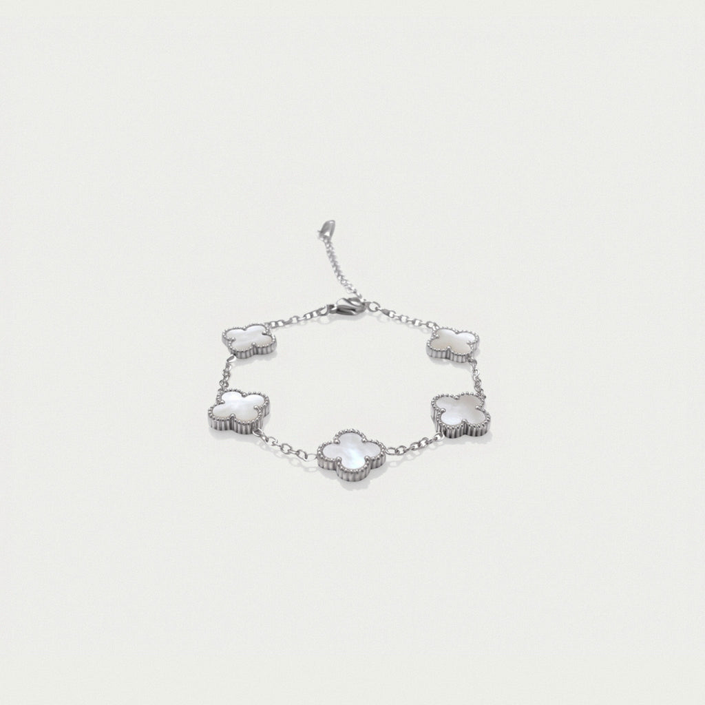Anthea Ivory Silver – Silver-Tone Chain Bracelet