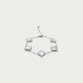 Anthea Ivory Silver – Silver-Tone Chain Bracelet