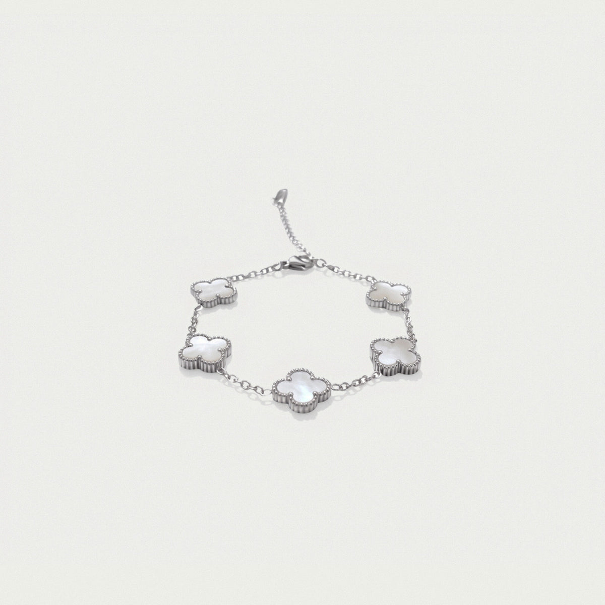 Anthea Ivory Silver – Silver-Tone Chain Bracelet
