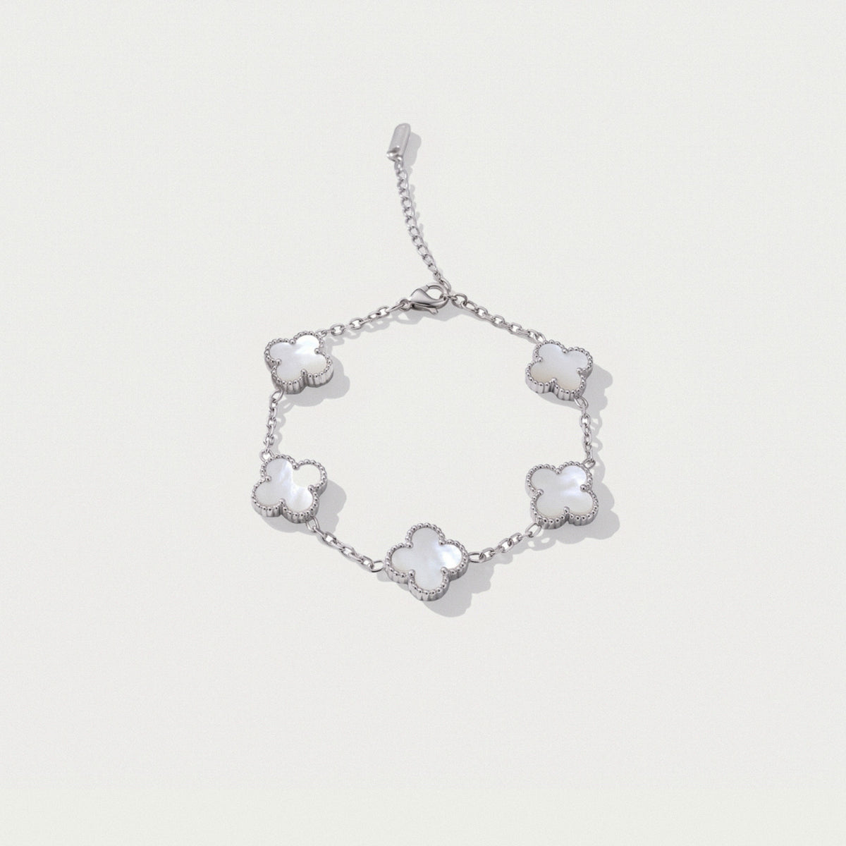 Anthea Ivory Silver – Silver-Tone Chain Bracelet