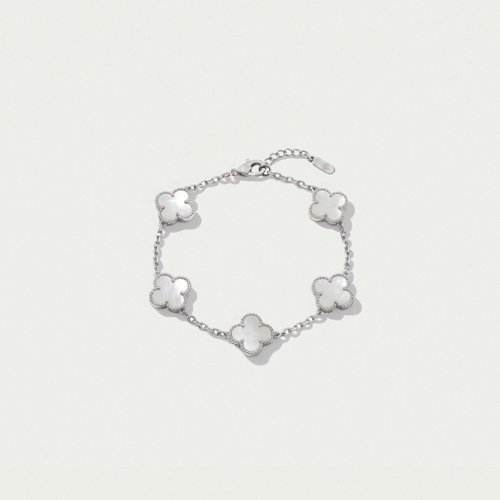 Anthea Ivory Silver – Silver-Tone Chain Bracelet