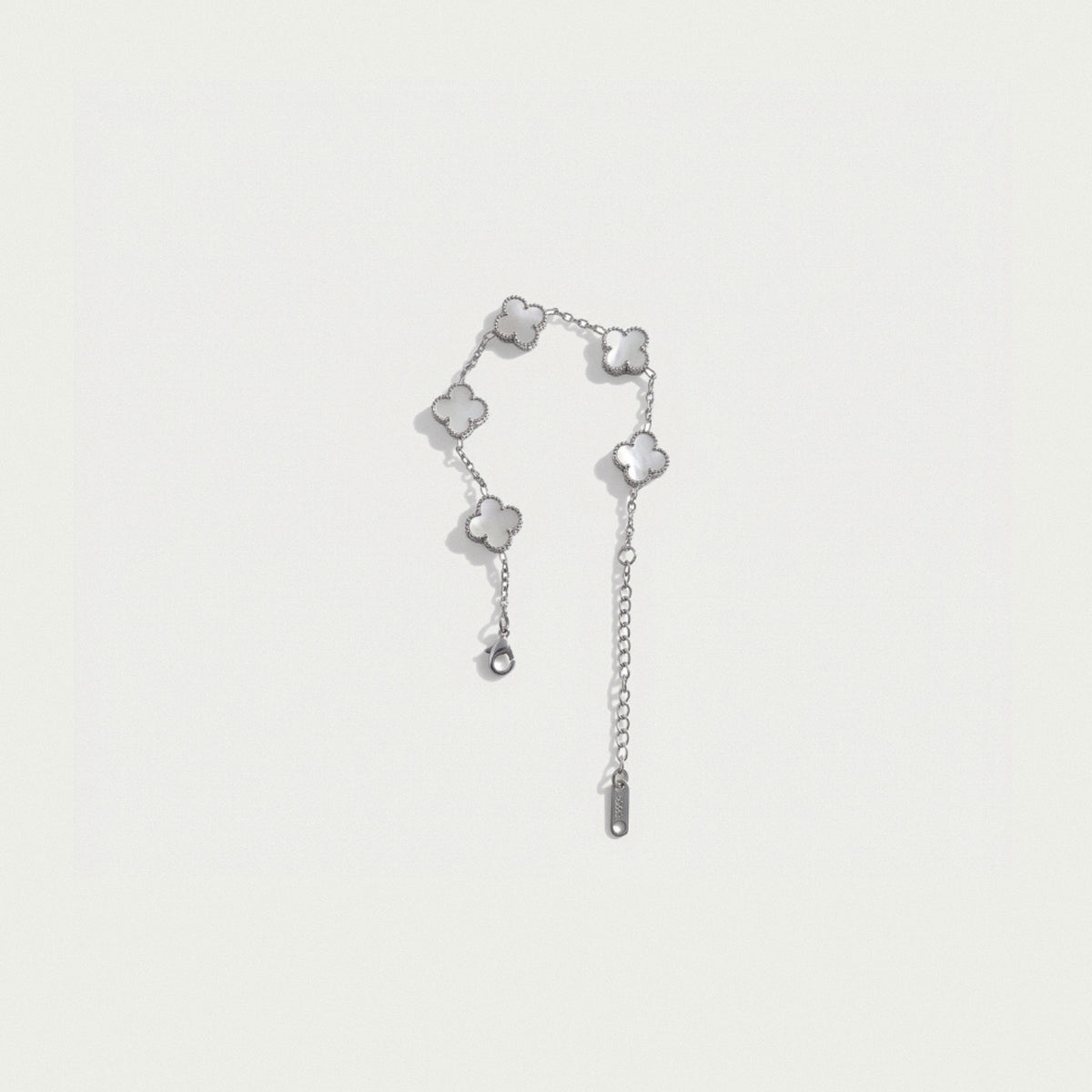 Anthea Ivory Silver – Silver-Tone Chain Bracelet