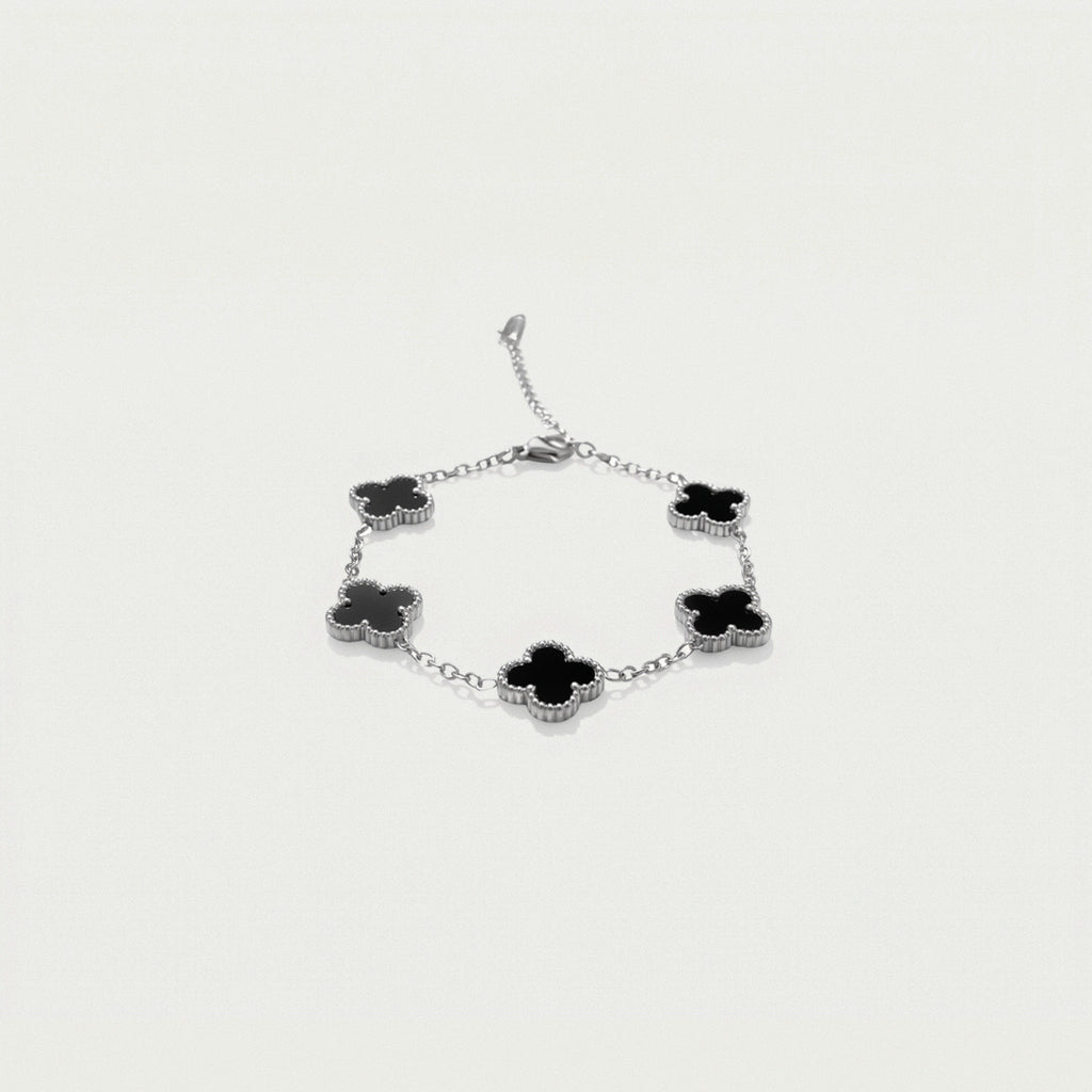 Anthea Onyx Silver – 18k Sterling Silver Bracelet