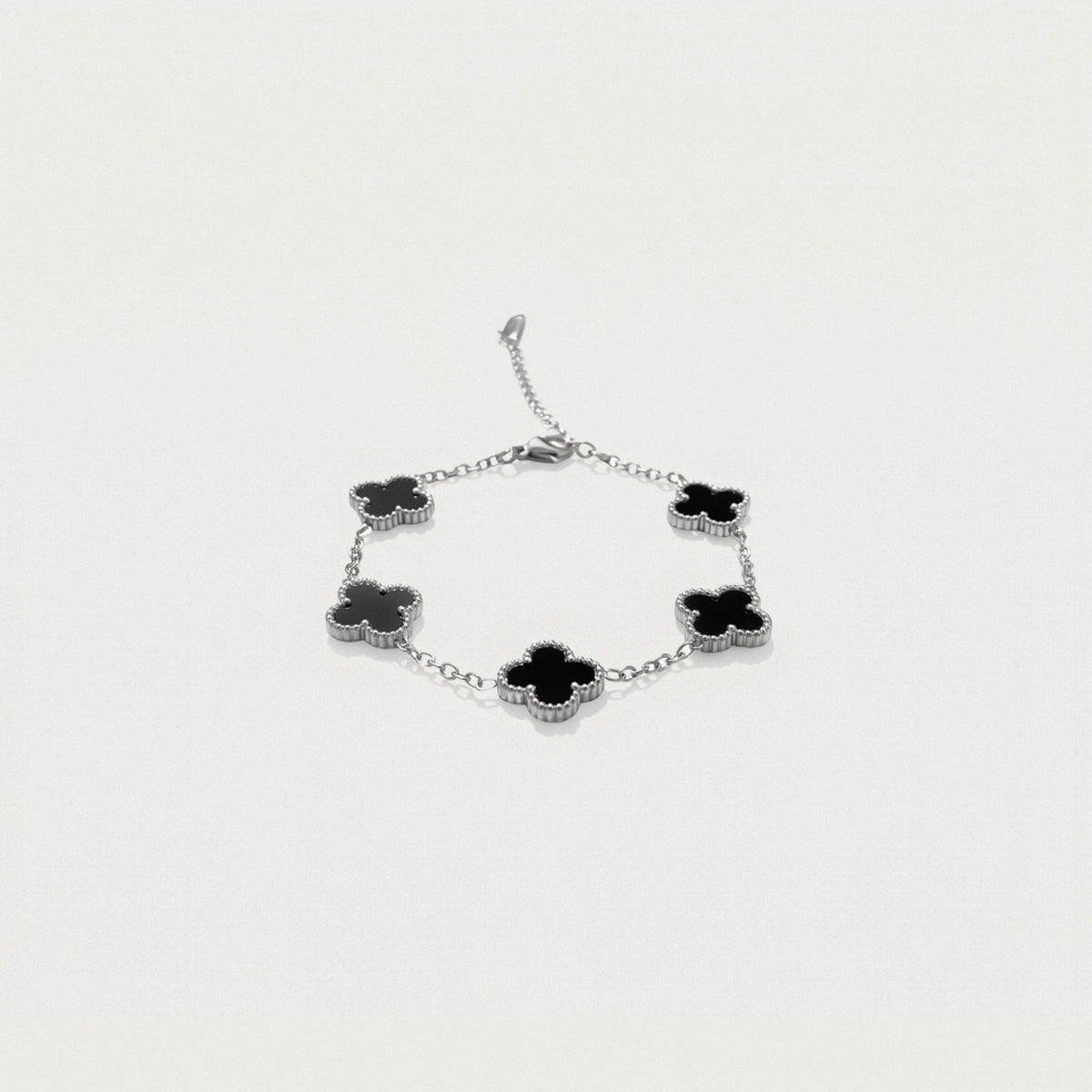 Anthea Onyx Silver – 18k Sterling Silver Bracelet