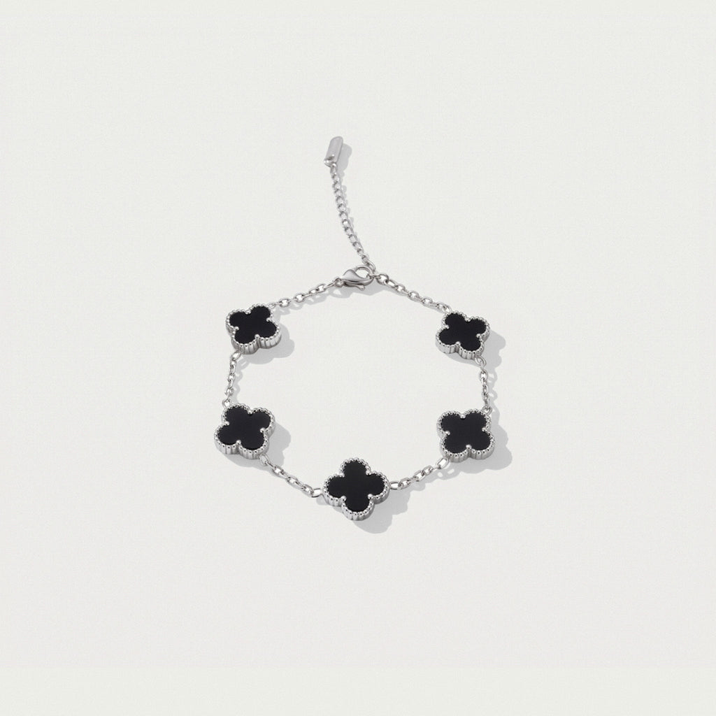 Anthea Onyx Silver – 18k Sterling Silver Bracelet