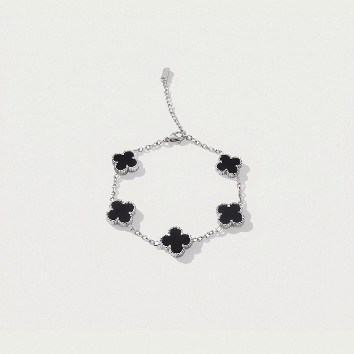 Anthea Onyx Silver – 18k Sterling Silver Bracelet
