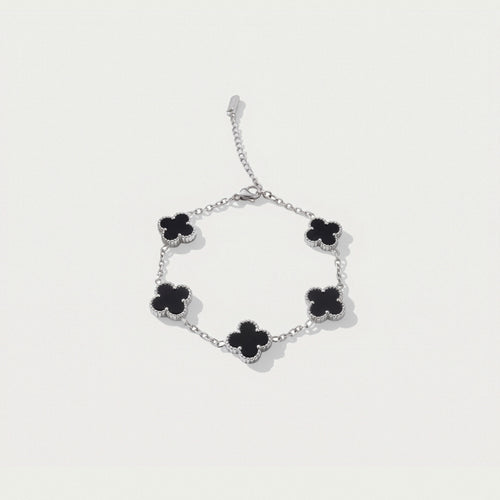 Anthea Onyx Silver – 18k Sterling Silver Bracelet