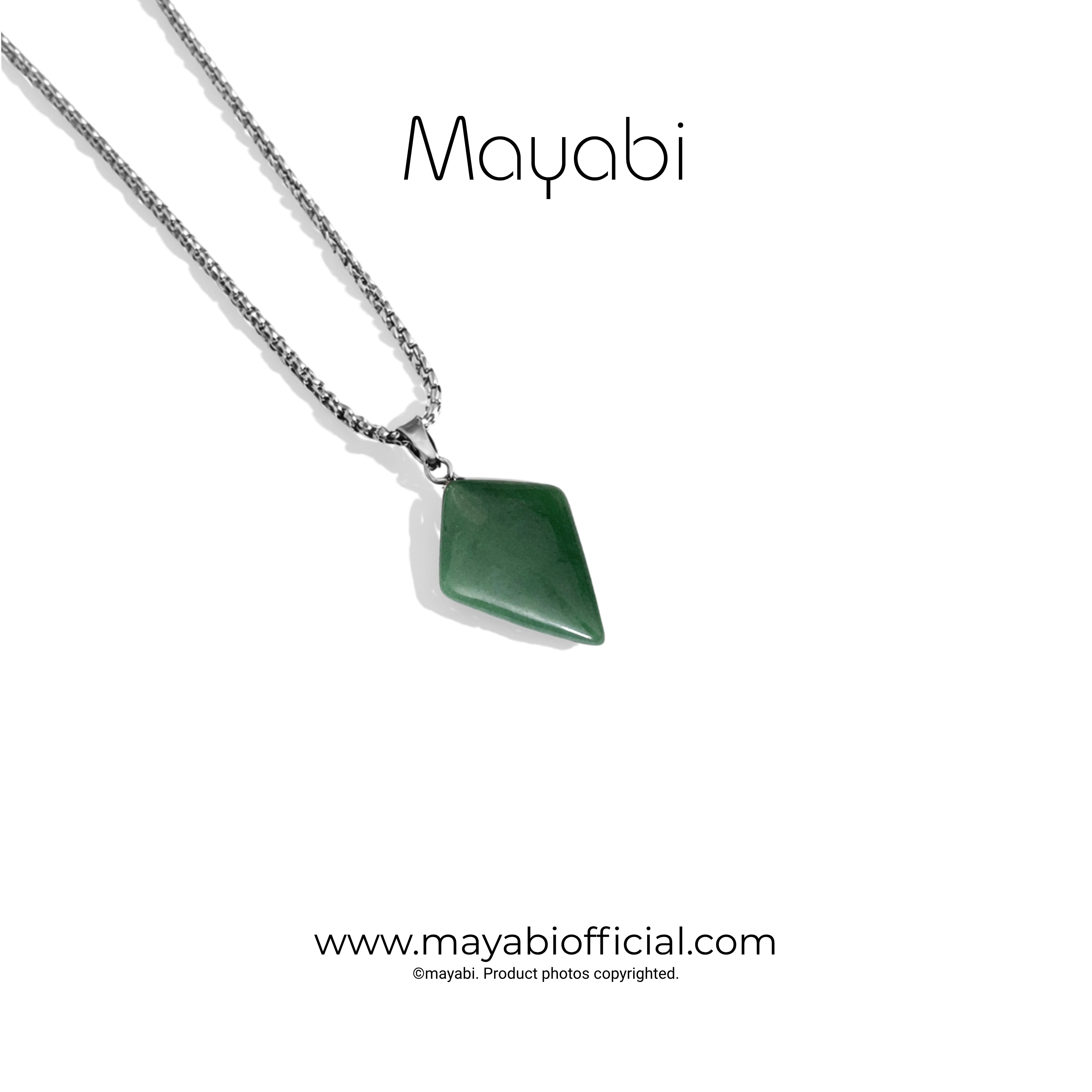 Mayabi Layla Onyx  Pendant With Chain